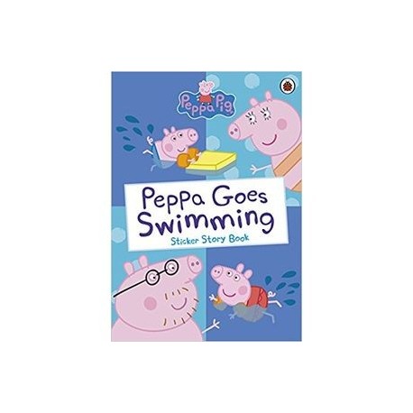 Peppa Goes Swimming: Sticker Story Book