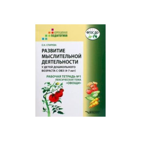 Развитие мыслительной деятельности у детей дошкольного возраста с ОВЗ (4-7 лет). Рабочая тетрадь № 1