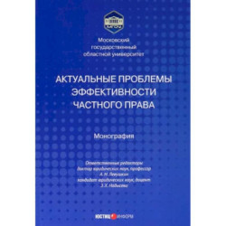 Актуальные проблемы эффективности частного права