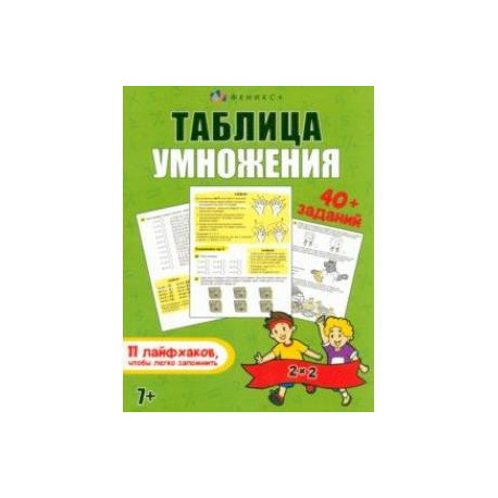 Книжка Таблица умножения