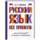 Русский язык. Все правила для школьников в схемах и таблицах