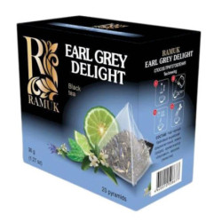 Черный чай Ramuk Earl Grey Delight - Восхитительный Эрл Грей, 1,8г x 20 шт