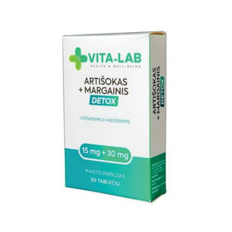 VITA-LAB Артишок + Расторопша DETOX, 30 таблеток