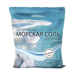 Соль морская AROMA'Saules для ванн йодированно-бромированная пакет,  1 кг