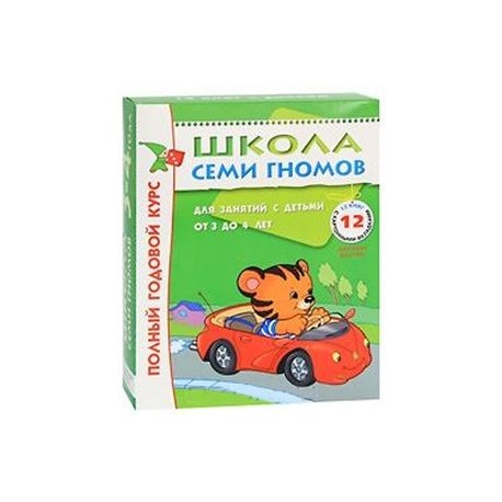 Полный годовой курс. Для занятий с детьми от 3 до 4 лет (комплект из 12 книг)